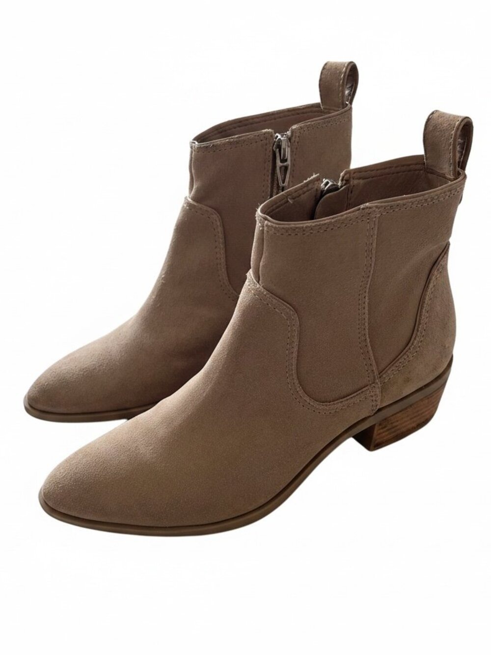 Dolce Vita "Able" Suede Western Ankle Booties – Size 6.5